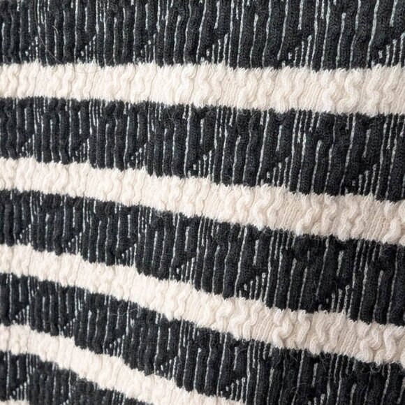 Long Sleeve Stripe Boat Neck Top - Picture 2 of 4